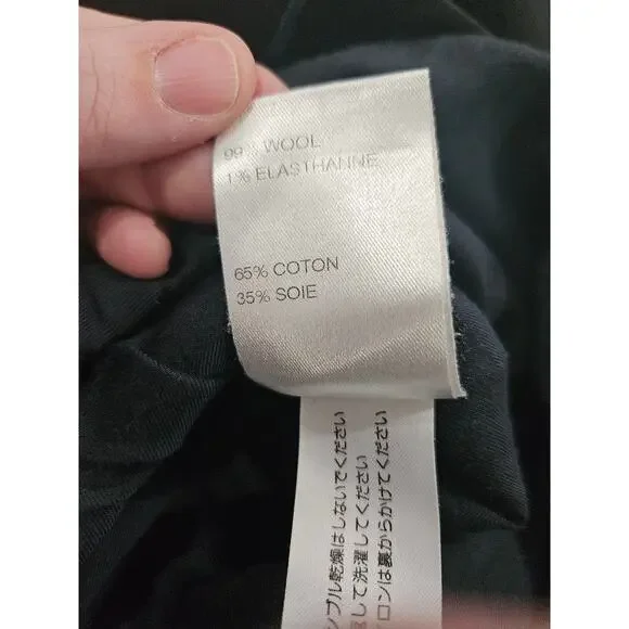 Vintage Chloe Wool Black Women's Blazer Jacket Size T36 Made in France Size 8 - Picture 4 of 10